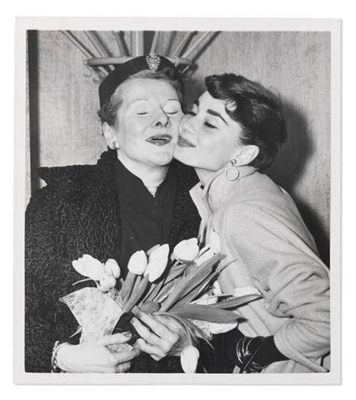 BARONESS ELLA VAN HEEMSTRA Audrey Hepburn with Baroness Ella van