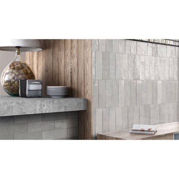 Bedrosians Tile & Stone Cloe 2.5" x 8" Wall Tile Grey Floorzz