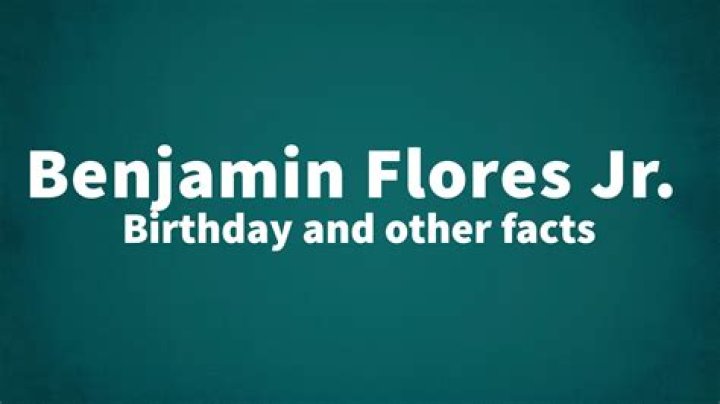 Benjamin Flores Jr., Age, Facts, Career, Bio and More