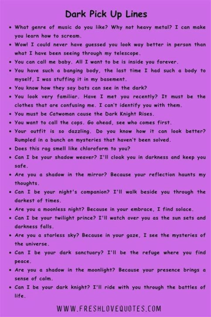 Best Pickup Lines Dark Humor Knockin Jokes