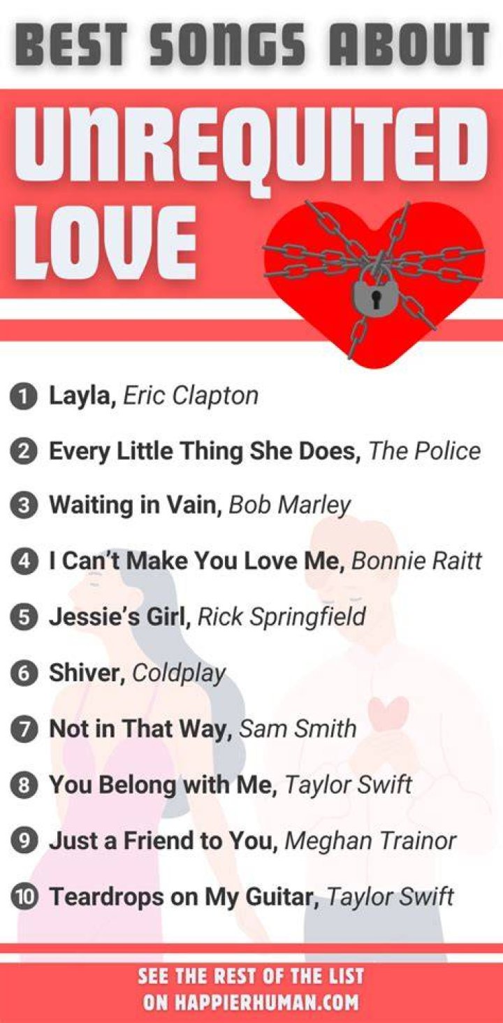 Best Unrequited Love Songs That Understand Your Pain