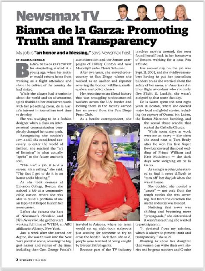 Bianca De La Garza Newsmax r/hot_reporters