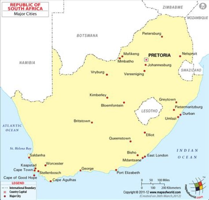 Biggest Cities In South Africa WorldAtlas
