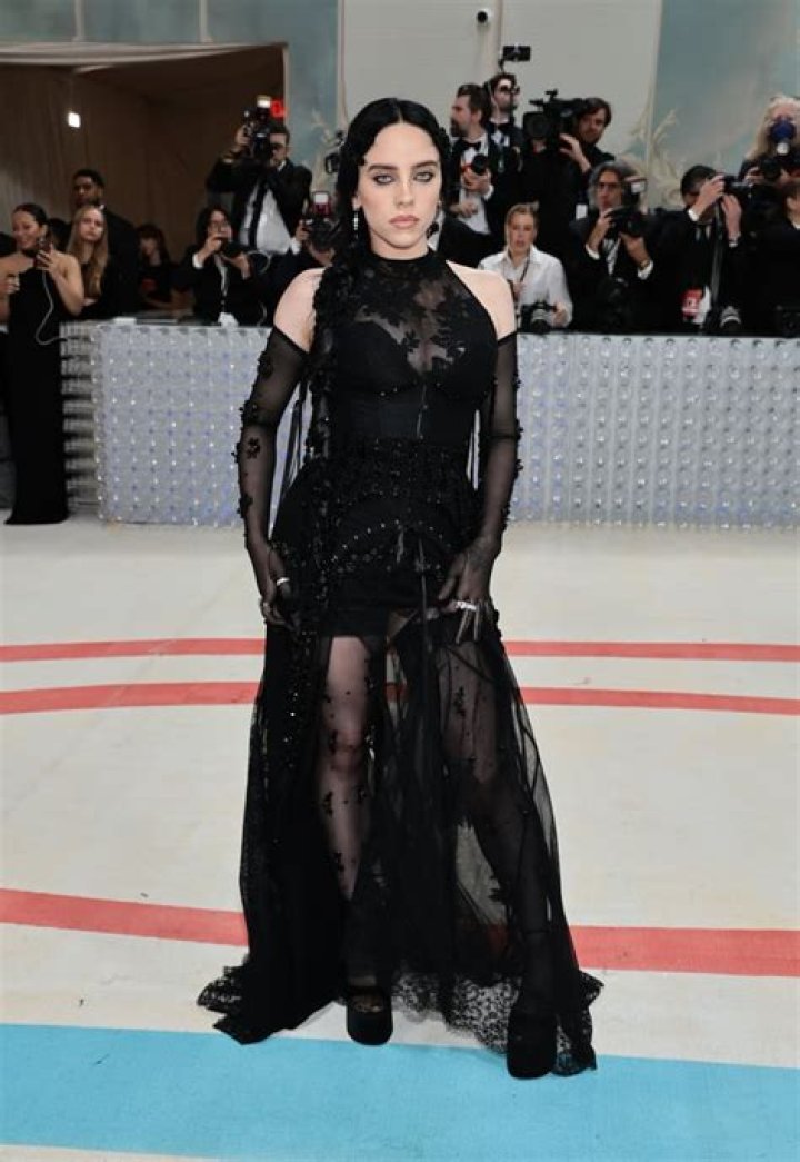 BILLIE EILISH at 2023 Met Gala Celebrating Karl Lagerfeld A Line of