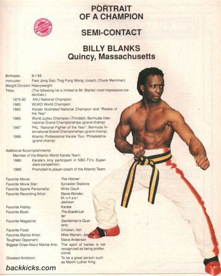 Billy Blanks Martial Arts Encyclopedia
