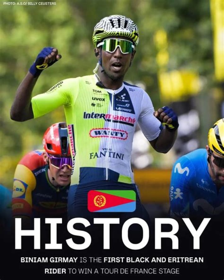 Biniam Girmay First Black African to Win a Grand Tour Stage