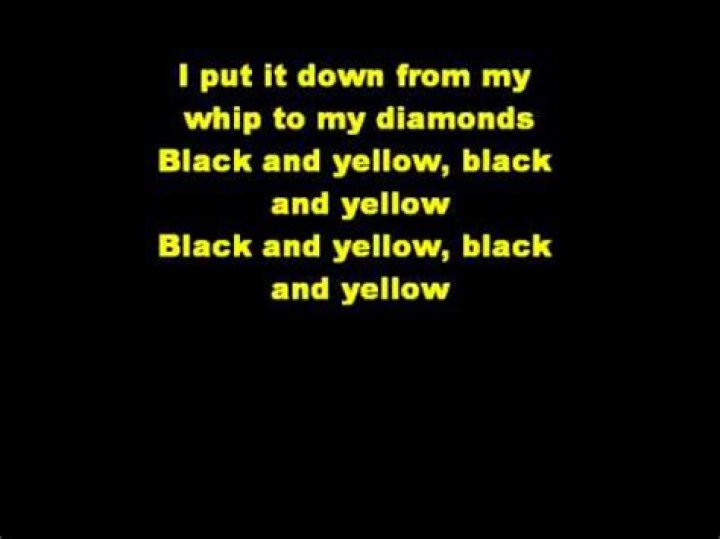 Black and Yellow Lyrics YouTube