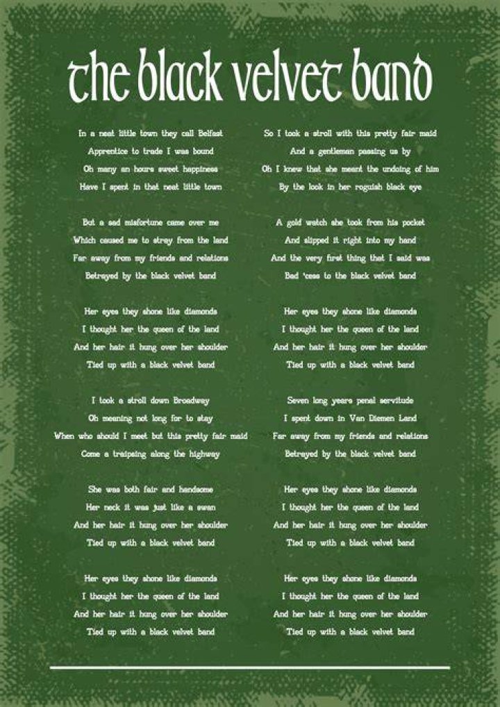Black Velvet Lyrics | - VibeJolt