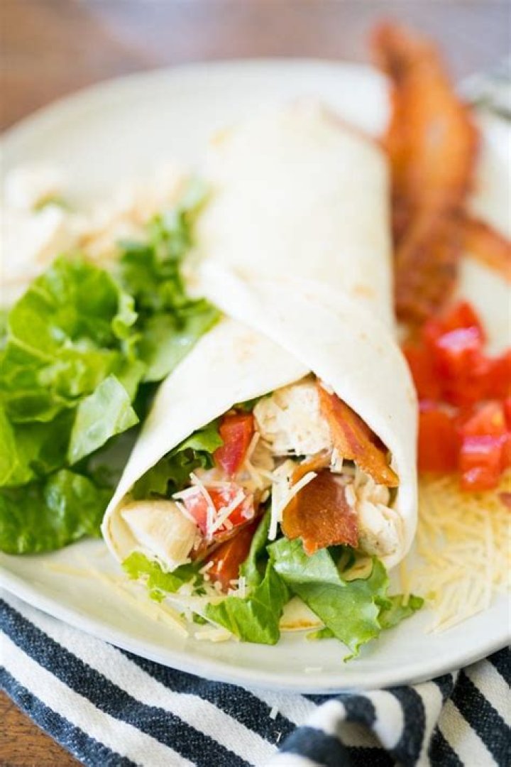 BLT Chicken Wrap Recipe with Chipotle Mayonnaise Bold Sauce Blue