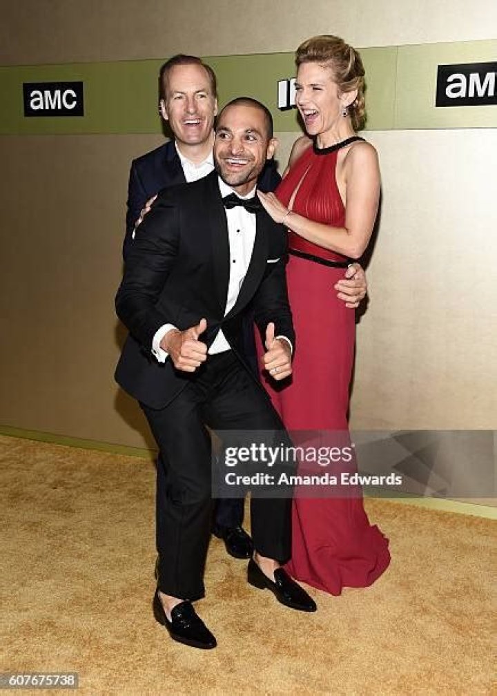 Bob Odenkirk, Michael Mando and Rhea Seehorn at AMC Networks&rsquo; 68th
