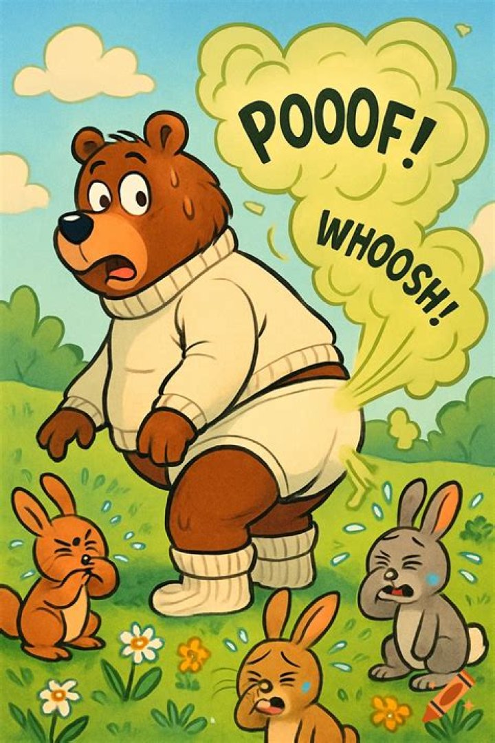 Boo bear farting 👉👌