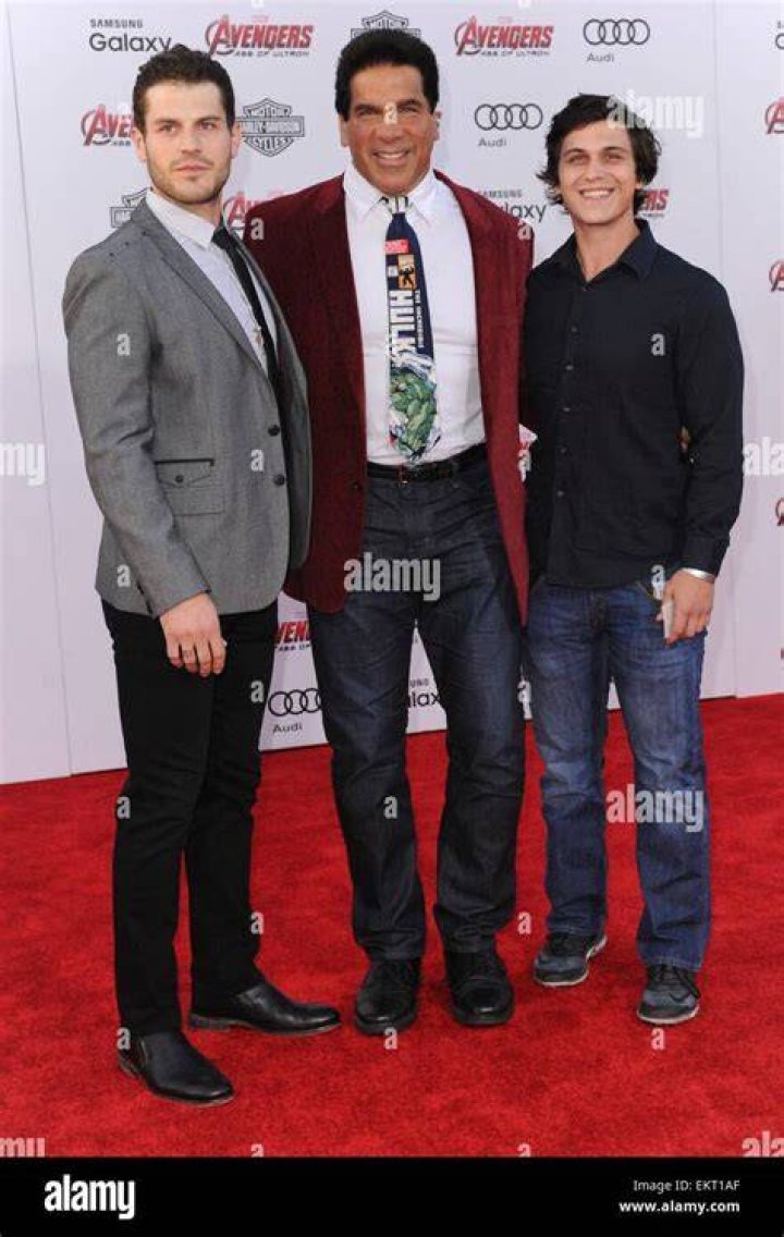 Brent Ferrigno, Lou Ferrigno Jr., Lou Ferrigno at arrivals for THE