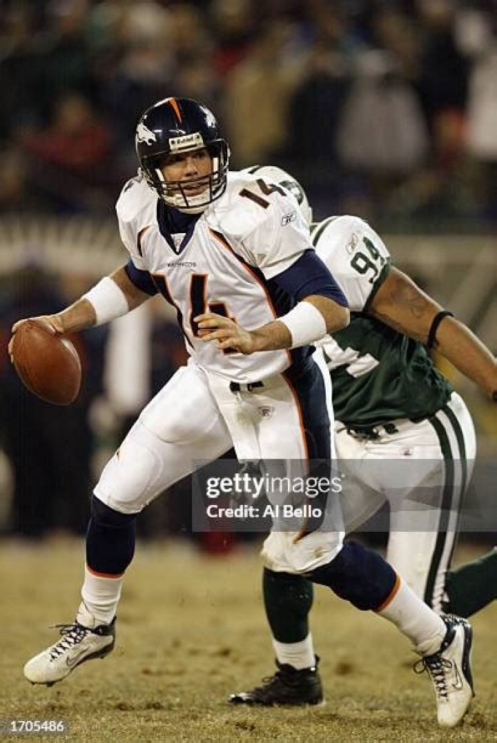 Brian Griese (14) scrambles Denver Broncos History