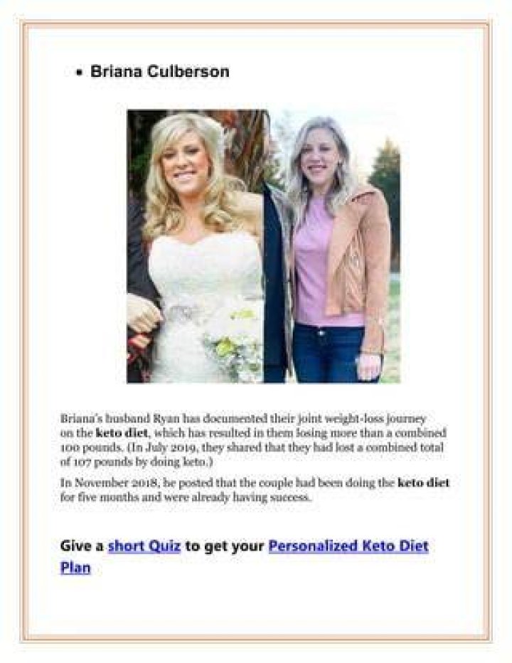 Briana Culberson Keto Body in New Holiday Family Photo 2019 The Daily
