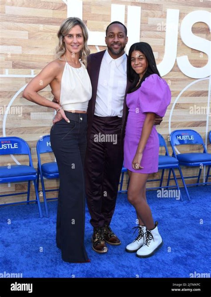 Bridget Hardy, Jaleel White and Samaya White arriving at Netflix's