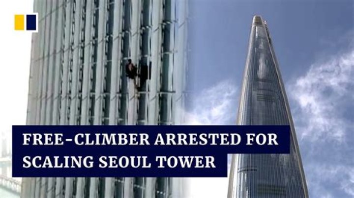 British man KingThompson free climbs 72 floors up the outside