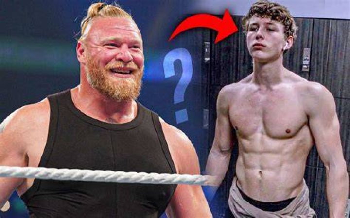Brock Lesnar&rsquo;s son looks set to join WWE as 6ft 4in Luke posts from