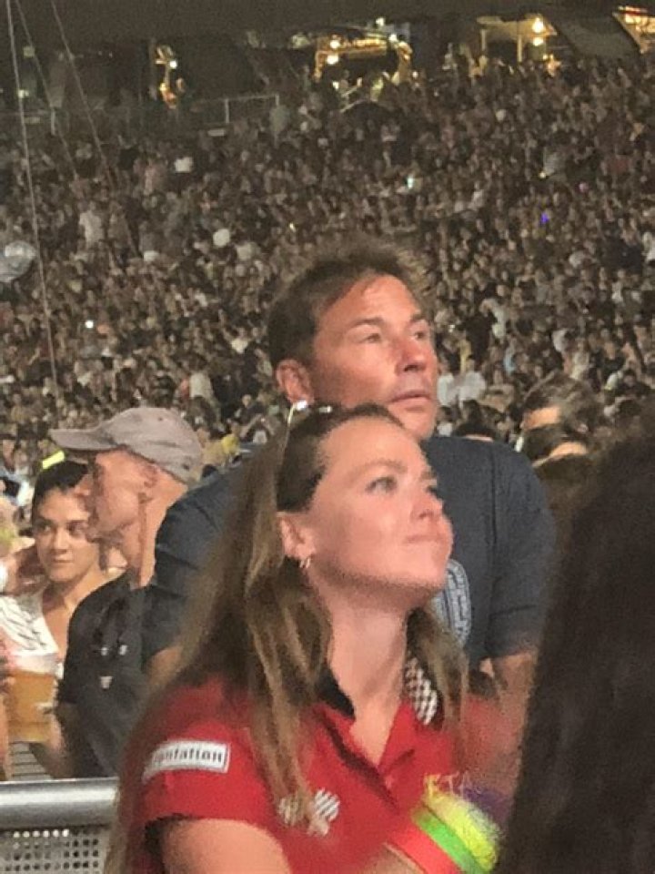 Bruce Cassidy enjoying the Taylor Swift concert from the front row r
