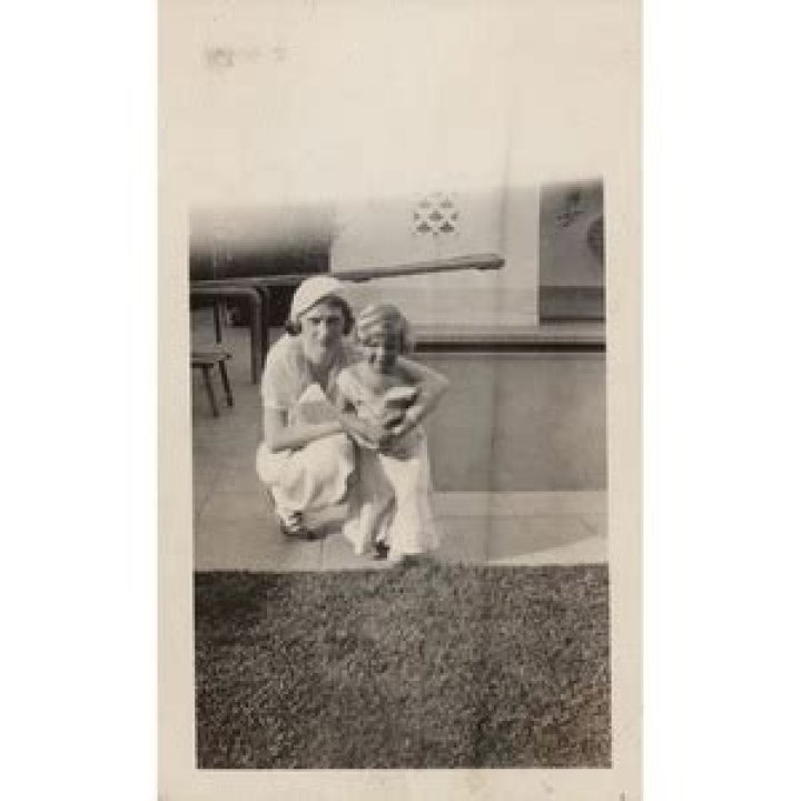 Bugsy Siegel Esta and Barbara Siegel Original Photograph RR Auction
