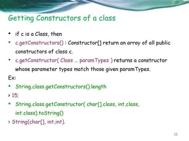Can a constructor return a char?