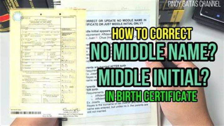 Can a middle name be anything? ·