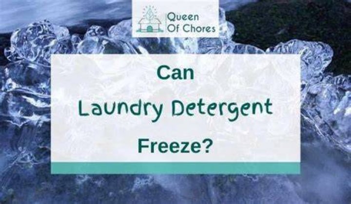 Can Laundry Detergent Freeze {Proved}