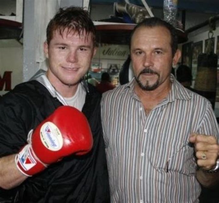 Canelo Alvarez with father Santos &Aacute;lvarez Celebrities InfoSeeMedia