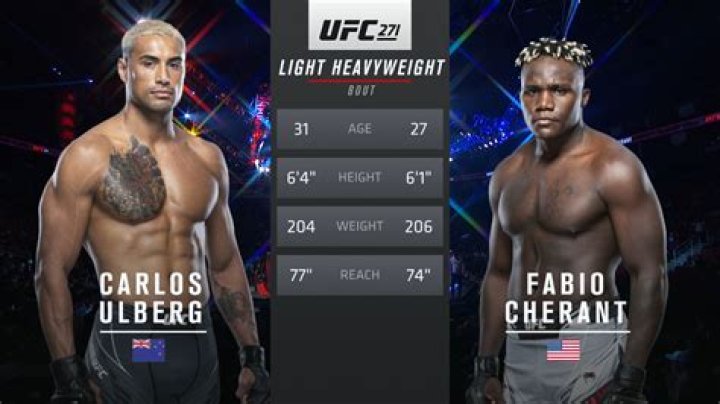 Carlos Ulberg UFC 271 official weigh ins MMA Junkie