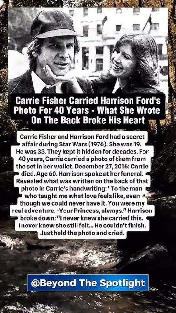 Carrie Fisher Wrote She Wasn't the Reason Harrison Ford and His First