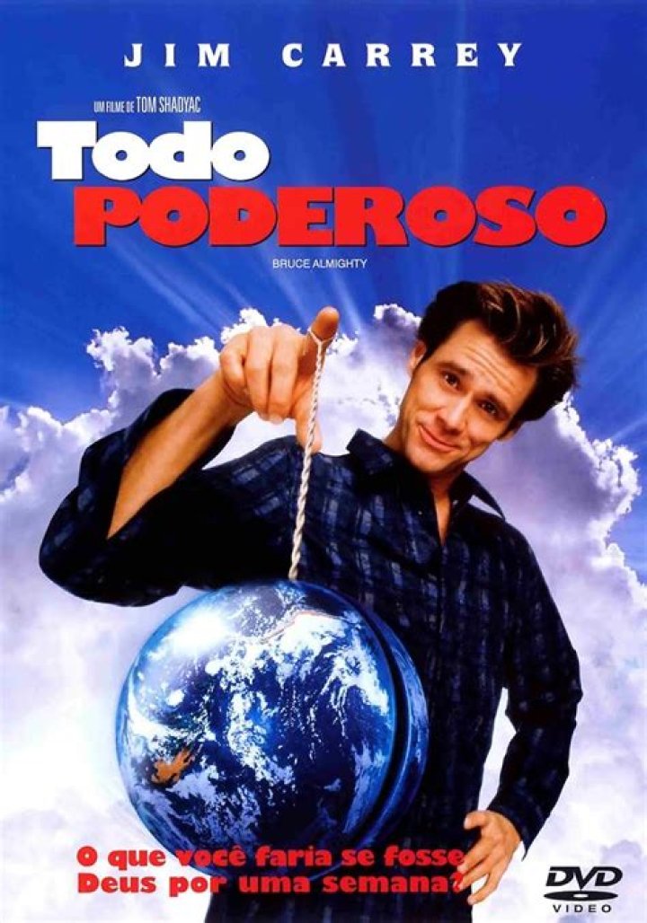Cena do filme Todo Poderoso com Jim Carrey e Jennifer Aniston Jennifer