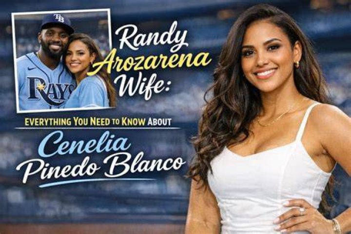 Cenelia Pinedo Blanco with Randy Arozarena