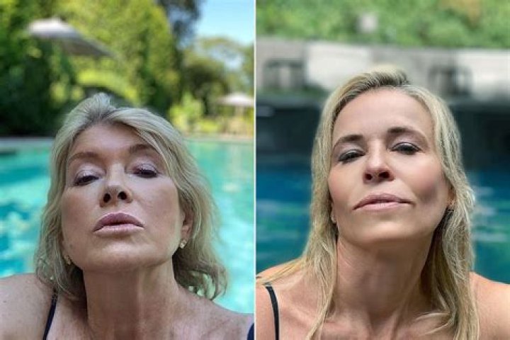 Chelsea Handler Recreates Martha Stewart&rsquo;s Sultry Pool Selfie Pic Us