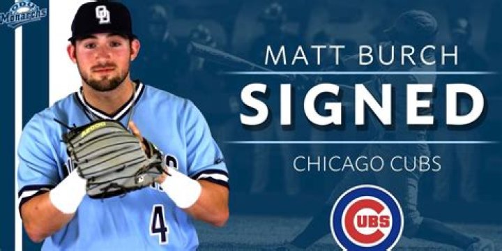 Chicago Cubs Sign Second Baseman Matt Burch Out of Old Dominion