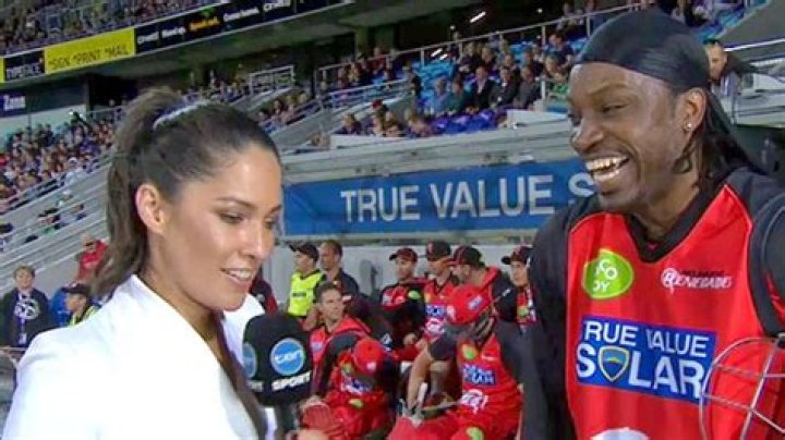 Chris Gayle says asking Mel McLaughlin out for drink during interview