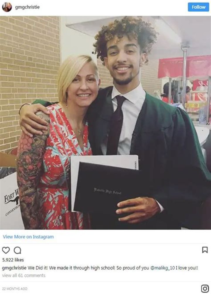 Christie Brimberry oldest son Malik Grinage Brimberry