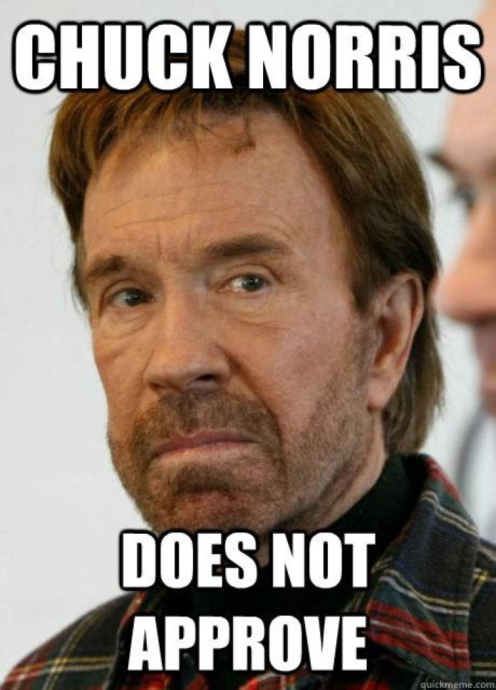 Chuck Norris Does Not Approve