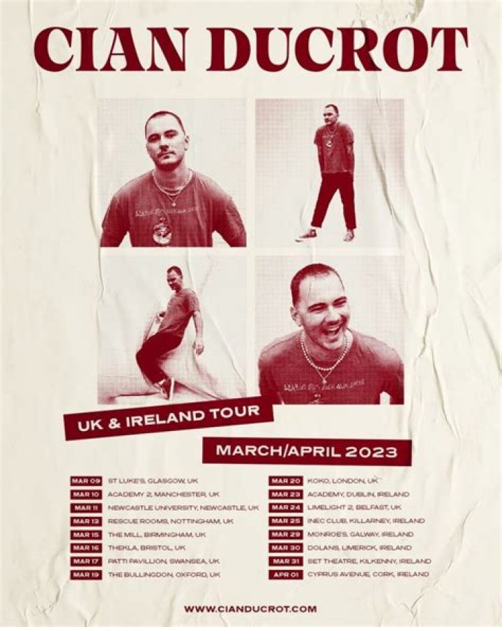 Cian Ducrot Announces UK & Ireland Headline Tour TotalNtertainment
