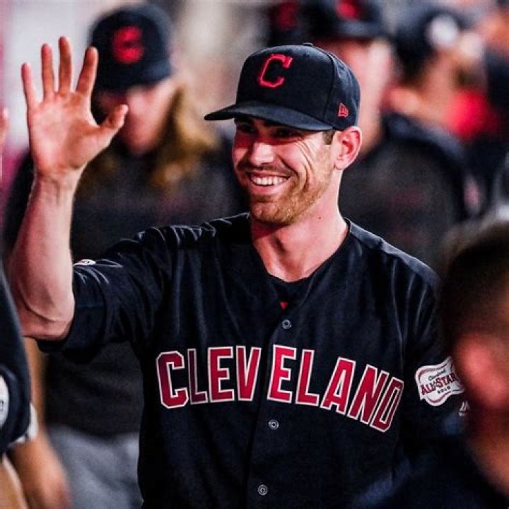 Cleveland Indians Shane Bieber after striking out the side against the