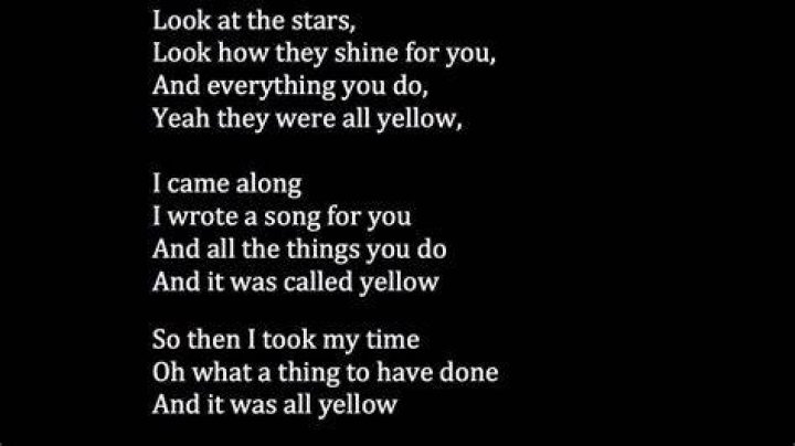 Coldplay Yellow Meaning YouTube