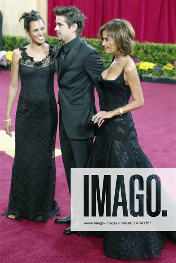 Colin Farrell arrives with his glamorous mother Rita at the Golden