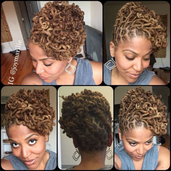 colored locs Google Search Locs hairstyles, Short locs hairstyles