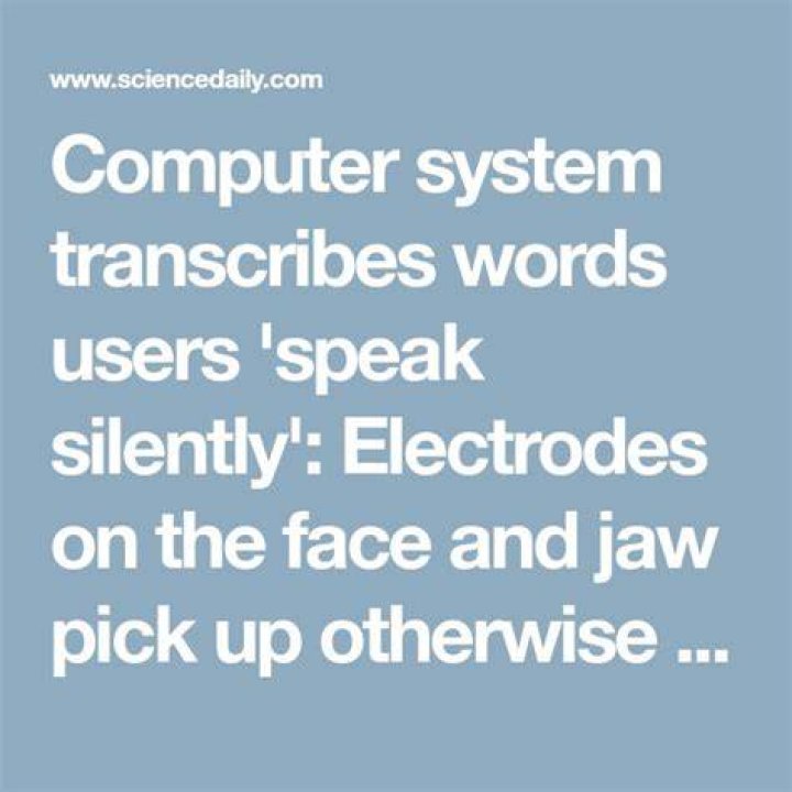 Computer system transcribes words users &ldquo;speak silently&rdquo; MIT News