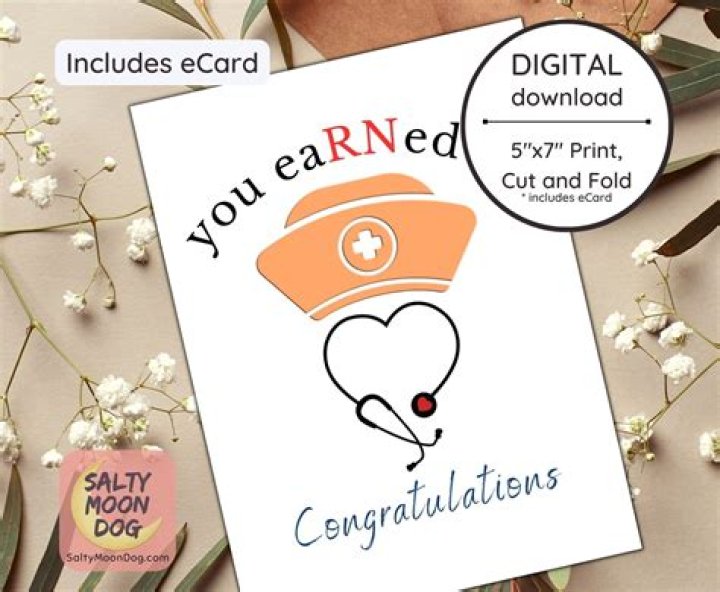 Congratulations on A Nurse Registered Nurse Gift Etsy UK
