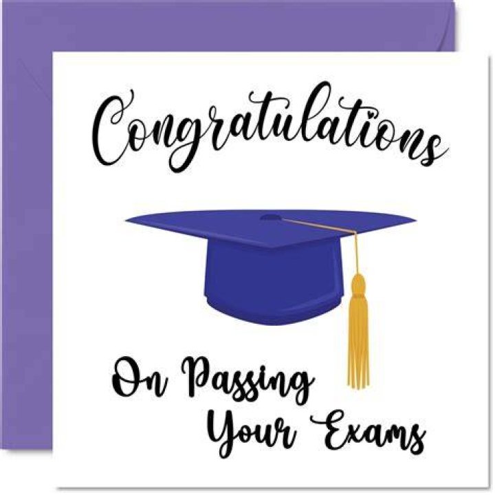Congratulations on Passing Your Exams! Greetings card from LitVox