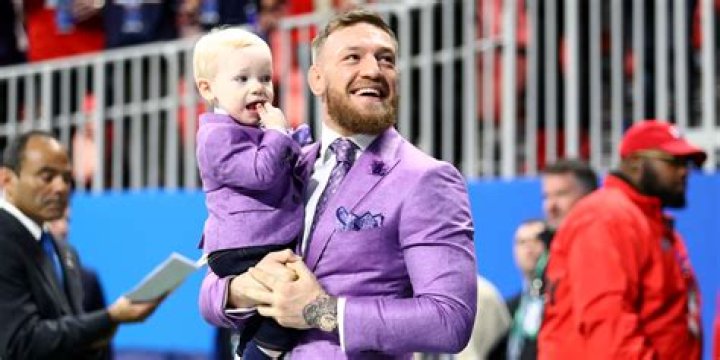 Conor McGregor and His Son Conor Jack McGregor Jr. Celebrities at the