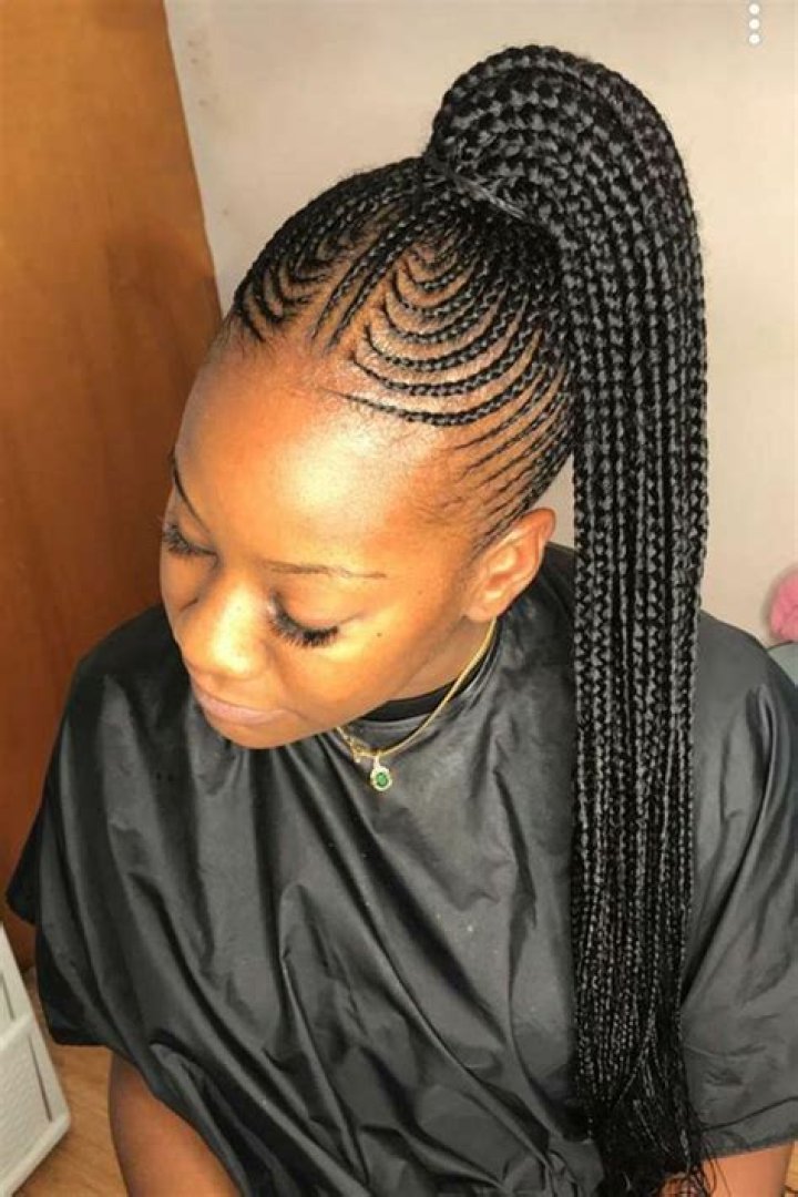 Cornrow Ponytail Styles Pretty Hairstyles For Black Hair Low Curly