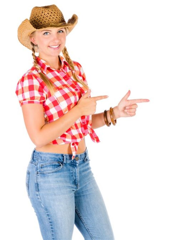 Cowgirl Pointing Free Stock Photo Public Domain Pictures
