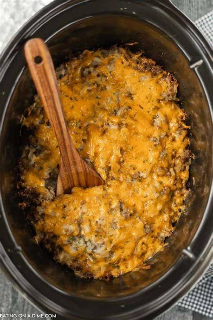 Crock Pot Ground Beef Hash Brown Casserole Recipes Freeman Cometwou