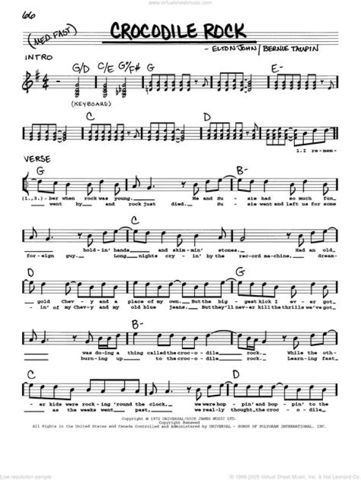 Crocodile Rock Lyrics - BlogNews ·
