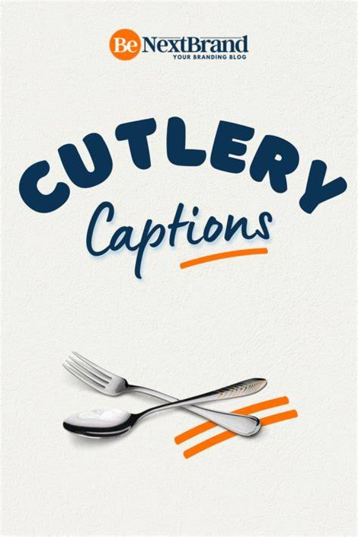 Cutlery Captions Food Captions, Social Media Banner, Instagram Captions